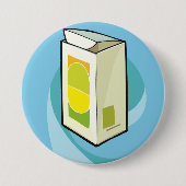 Farbiger Juice Carton Moderner Minimal Button (Vorderseite)