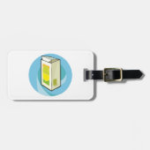 Farbiger Juice Carton Moderner Minimal Gepäckanhänger (Vorderseite horizontal)