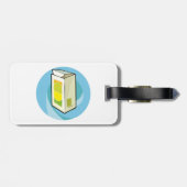 Farbiger Juice Carton Moderner Minimal Gepäckanhänger (Rückseite horizontal)