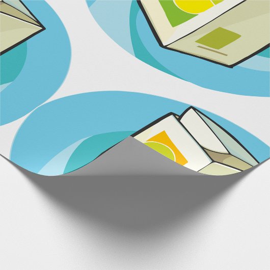 Farbiger Juice Carton Moderner Minimal Geschenkpapier