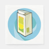Farbiger Juice Carton Moderner Minimal Serviette (Vorderseite)
