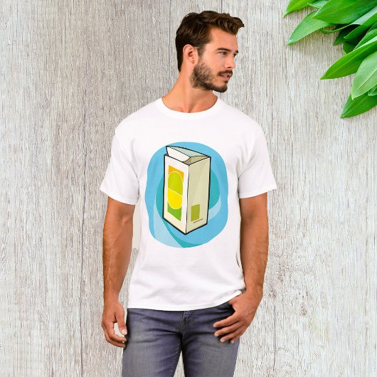 Farbiger Juice Carton Moderner Minimal T-Shirt