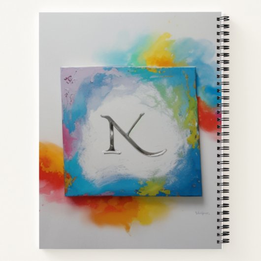 farbiger Kaffee Notizblock (Rückseite)