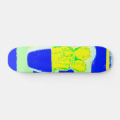 Farbiger Kaktus Skateboard (Horizontal)