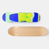 Farbiger Kaktus Skateboard (Horizontal)
