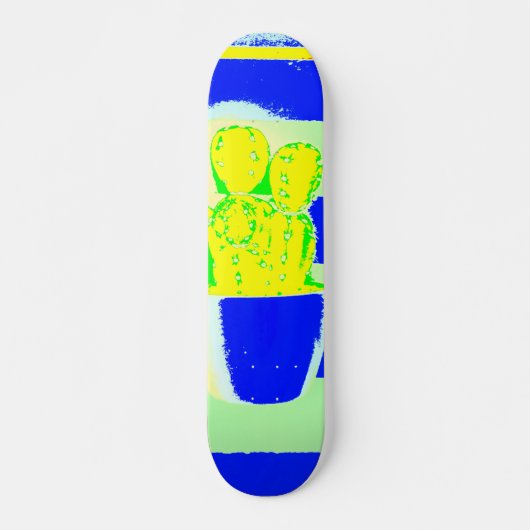 Farbiger Kaktus Skateboard (Vorne)