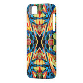 Farbiger Kaleidoskop-Hintergrund Case-Mate iPhone Hülle (Rückseite Links)