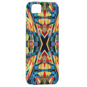 Farbiger Kaleidoskop-Hintergrund Case-Mate iPhone Hülle (Rückseite/rechts)