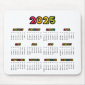 Farbiger Kalender 2023 Mousepad (Vorne)