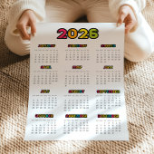 Farbiger Kalender 2023 Poster