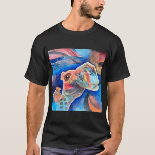 Farbiger Kamel-Abstrakt T-Shirt