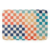 Farbiger Karo Prüfmuster Badematte (Vorderseite)