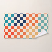 Farbiger Karo Prüfmuster Badhandtuch Set (Handtuch)