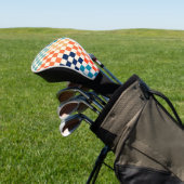 Farbiger Karo Prüfmuster Golf Headcover (In SItu)