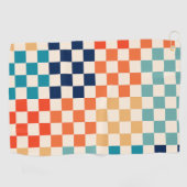 Farbiger Karo Prüfmuster Golfhandtuch (Horizontal)