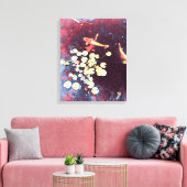 Farbiger Koi-Fisch Japanischer Fischteich Leinwanddruck (Insitu (Wohnzimmer))