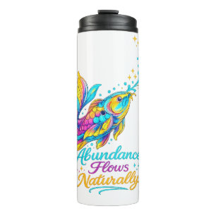 Farbiger Koi-Fisch-Überfluss-Thermal-Tumbler Thermosbecher