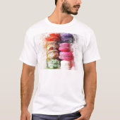 Farbiger Konditorkuchen Macaroon Abstrakt T-Shirt (Vorderseite)