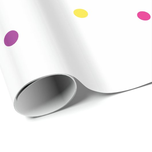 Farbiger Konfetti Geschenkpapier (Rolleneckpunkt)