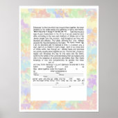 Farbiger konservativer Text Ketubah Poster (Vorne)