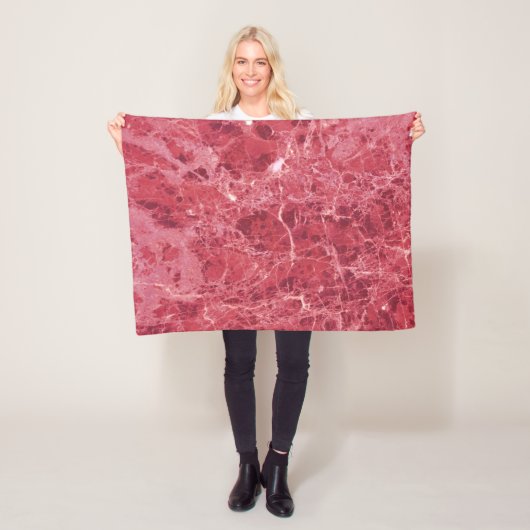 Farbiger Korallenmarmor Fleecedecke (Beispiel)