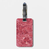 Farbiger Korallenmarmor Gepäckanhänger (Rückseite vertikal)