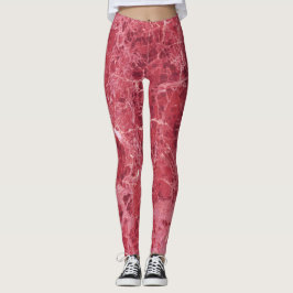 Farbiger Korallenmarmor Leggings