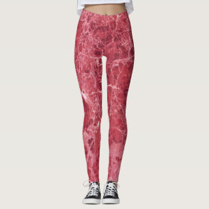 Farbiger Korallenmarmor Leggings