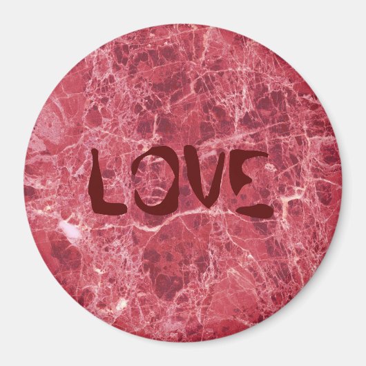 Farbiger Korallenmarmor Magnet (Vorne)