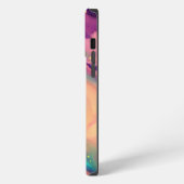 Farbiger kosmischer Himmel iPhone Hülle (Linke Seite)