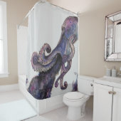 Farbiger Kosmischer Kraken-Duschvorhang Duschvorhang (Beispiel)