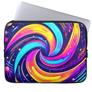 Farbiger kosmischer Strudel Laptopschutzhülle