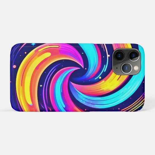 Farbiger kosmischer Swirl Case-Mate iPhone Hülle (Rückseite (Horizontal))