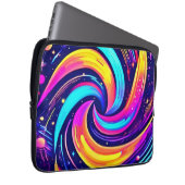 Farbiger kosmischer Swirl Laptopschutzhülle (Vorne Rechts)