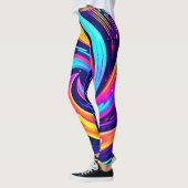 Farbiger kosmischer Swirl Leggings (Links)
