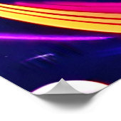 Farbiger kosmischer Swirl Poster (Ecke)