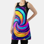 Farbiger kosmischer Swirl Schürze (InSitu)