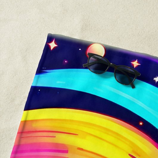 Farbiger kosmischer Swirl Strandtuch (Beispiel)