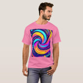 Farbiger kosmischer Swirl T-Shirt (Vorne ganz)