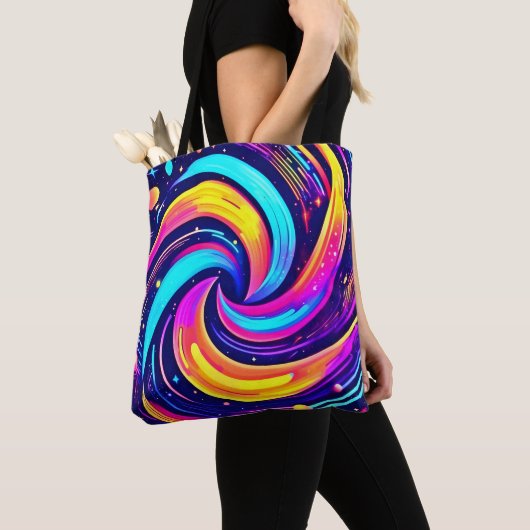 Farbiger kosmischer Swirl Tasche (Von Nahem)