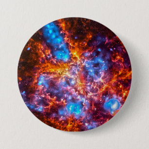 Farbiger Kosmos Button