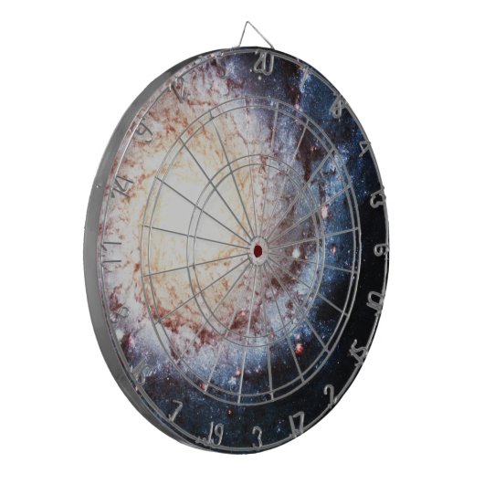 Farbiger Kosmos Dartscheibe (Vorderseite Links)