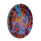 Farbiger Kosmos Dartscheibe (Vorderseite Links)