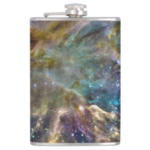 Farbiger Kosmos Flachmann