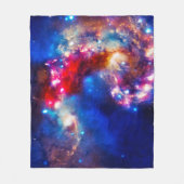 Farbiger Kosmos Fleecedecke (Vorderseite)