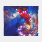 Farbiger Kosmos Fleecedecke (Vorderseite (Horizontal))