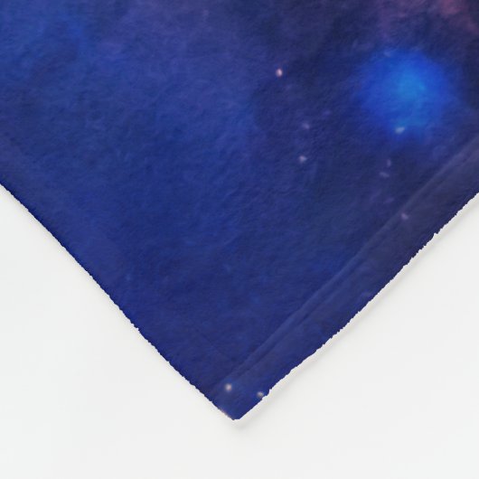 Farbiger Kosmos Fleecedecke (Ecke)