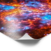 Farbiger Kosmos Fotodruck (Ecke)