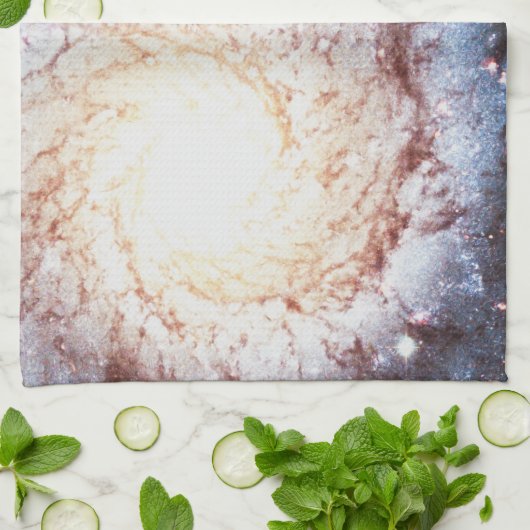 Farbiger Kosmos Geschirrtuch (Gefaltet)