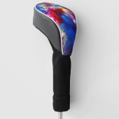 Farbiger Kosmos Golf Headcover (angewinkelt)